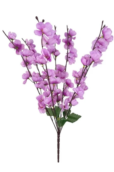 Yapay Çiçek Bahardalı Japon Kiraz Çiçeği 7 Dallı 57cm LİLA ürün görseli 1