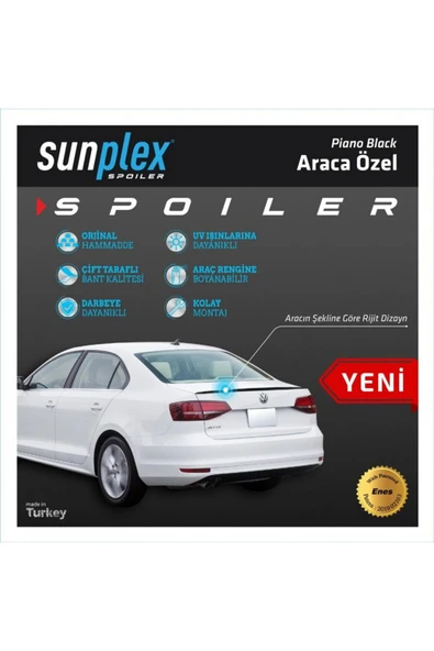 SPOİLER PARLAK SİYAH JETTA 2010-2017 2026103 ürün görseli 1