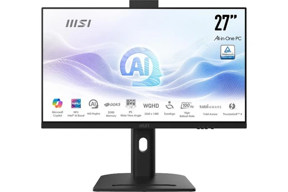 MSI MODERN AM273QP AI 1UMG-416XEU 32GB DDR5 1TB SSD 27 WQHD 16:9 ULTRA 7 155H FDOS SIYAH ürün görseli 1