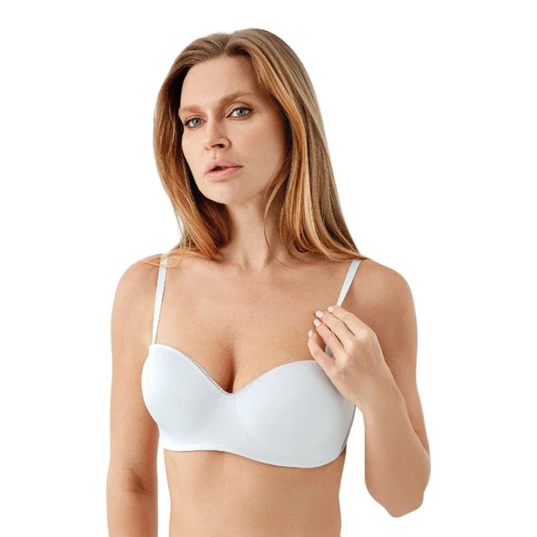 Newbra Lingerie 7045 Kadın Desteksiz C Cup Dantelli Sutyen ürün görseli 1