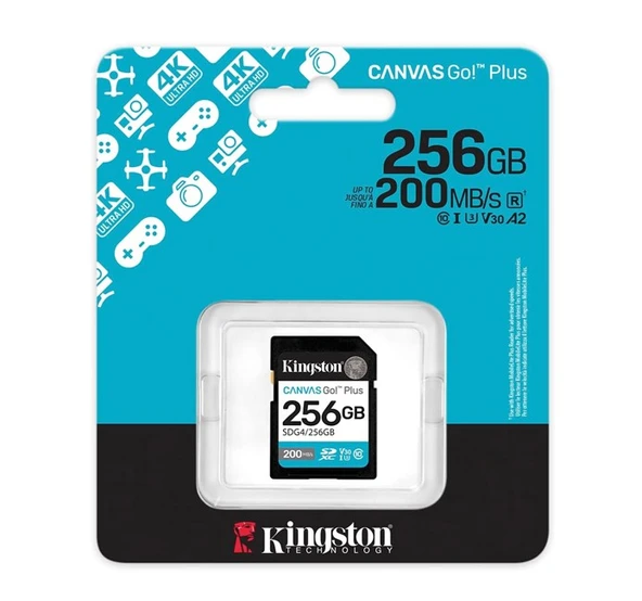 KINGSTON Kingston 256GB SDXC Gen4 200MB/s SDG4/256GB ürün görseli 1