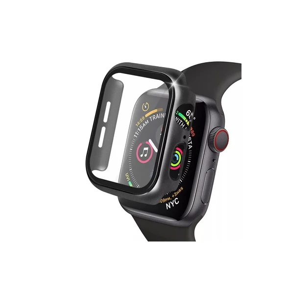 Apple Watch 42mm Camlı Kasa Ekran Koruyucu - Siyah ürün görseli 1