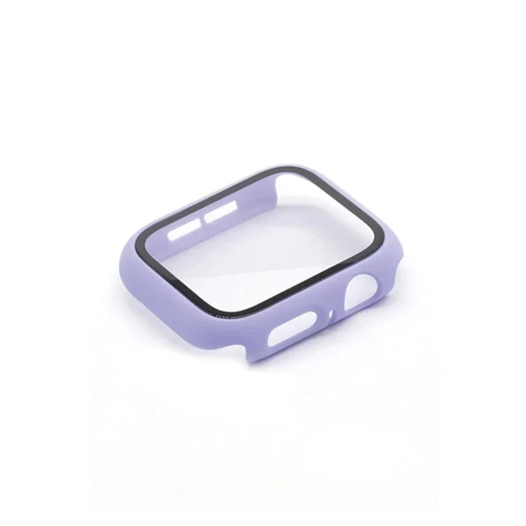 Apple Watch 38mm Camlı Kasa Ekran Koruyucu - Lila ürün görseli 1