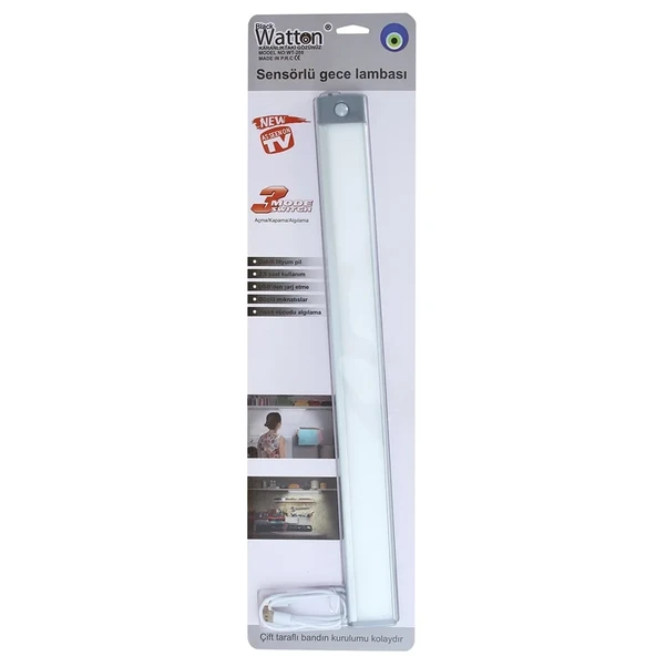 Sensörlü Şarjlı Dolap Lambası Wt-288 - Resim 4