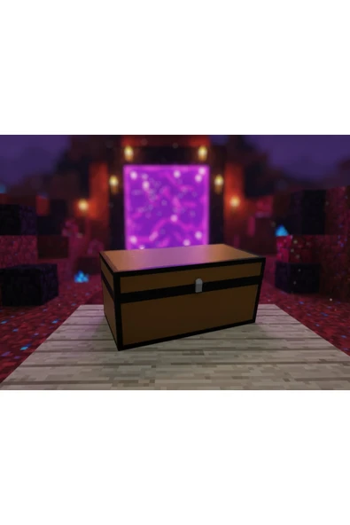 Minecraft Büyük Sandık Dekoratif Kutu - Masaüstü Saklama ve Düzenleyici Kutu ürün görseli 1