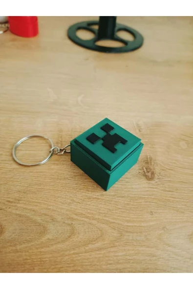 Creeper Clicker Anahtarlık - 3D Printer ürün görseli 1