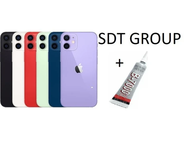 iPhone 12 Uyumlu Arka Batarya Pil Kapağı MOR (B700 - Resim 5