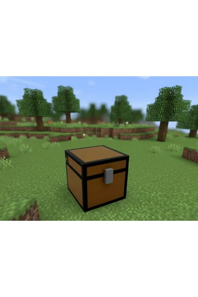 Minecraft Sandık Dekoratif Kutu - Masaüstü Saklama ve Düzenleyici Kutu ürün görseli 1