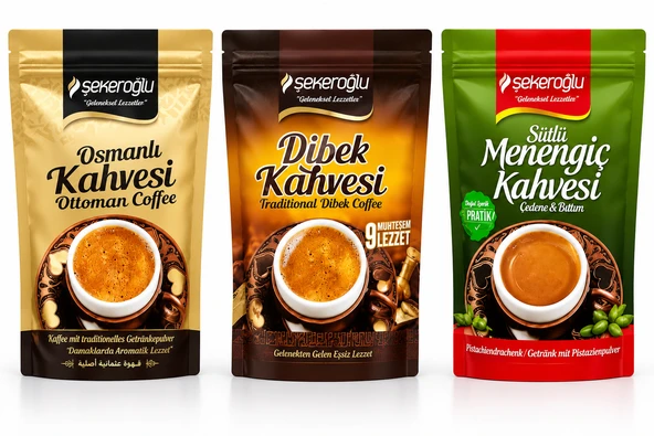 OSMANLI, DİBEK,MENENGİÇ KAHVESİ  200 GR X 3 LÜ ürün görseli 1