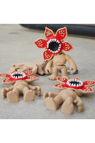 3D Baskı Demogorgon - Stranger Things Anahtarlık - Resim 2