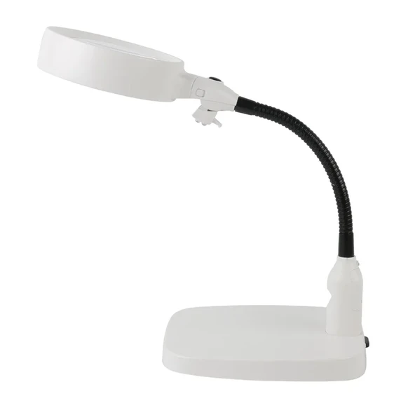 Masaüstü 10x Led Işıklı Büyüteç Okuma El Sanatları Onarım Büyüteç 7765 ürün görseli 1