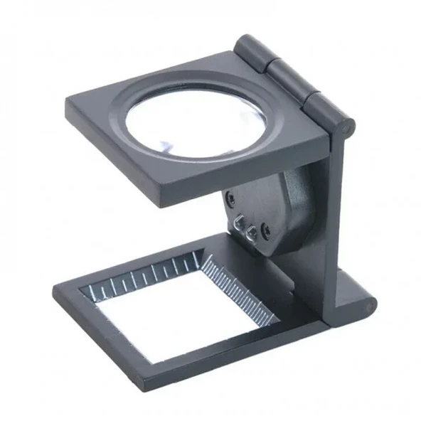 25x25 Mm Full Çelik Kaplı Katlamalı Büyüteç Th9005b ürün görseli 1