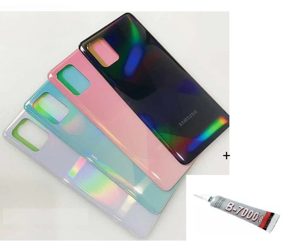SAMSUNG A71 A715 Arka Batarya Pil Kapağı MAVİ (B70 ürün görseli 1