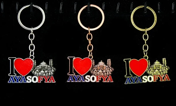 Metal Ayasofya Anahtarlık Alk2199 ürün görseli 1