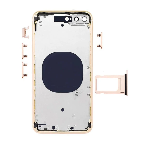 iPhone 8 Plus Boş Kasa Arka Kapak GOLD - Resim 4