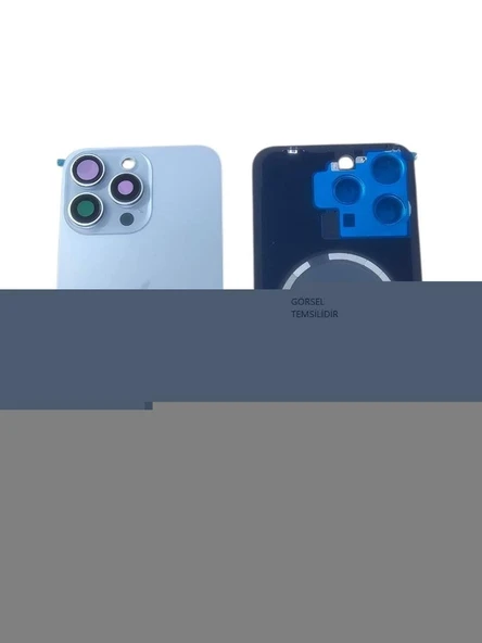 iPhone 15 PRO Arka Pil Kapağı FULL NFC li Lensli- - Resim 5