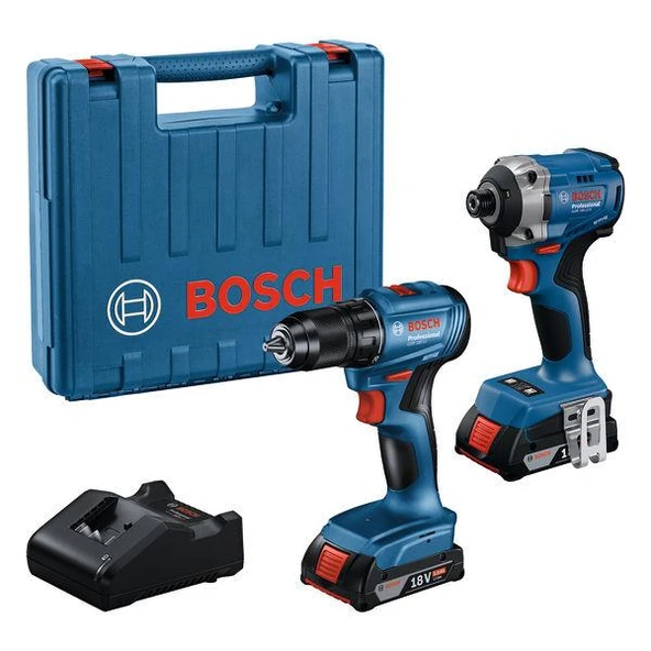 Bosch GDR 18V-215 + GSR 185-LI 2x2.0Ah 2li Set ürün görseli 1