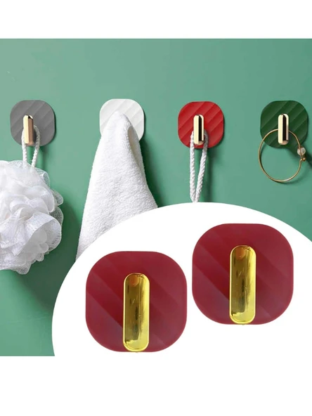 Mucit Home 2 Adet Retro Gold Detaylı Havlu Askısı Kendinden Yapışkanlı Banyo Askısı ürün görseli 1