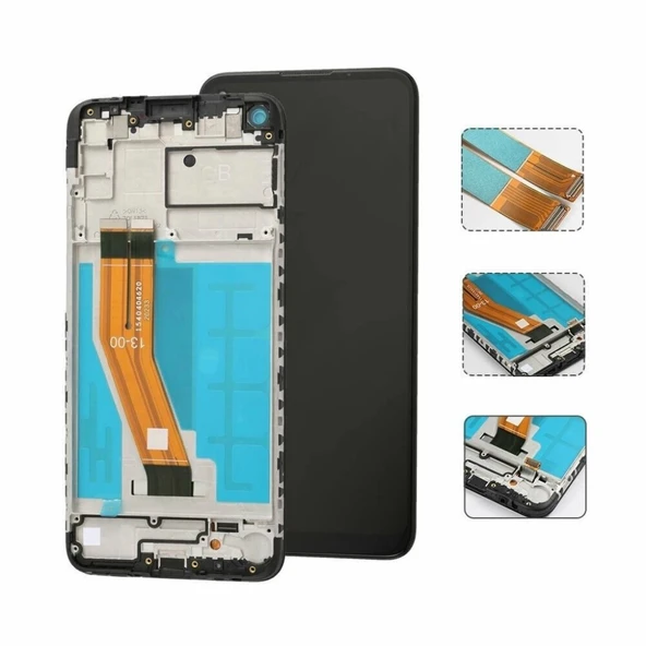 Samsung A11 Dokunmatik Ekran Servis Çıtalı (Siyah) ürün görseli 1