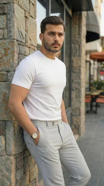 Erkek Slim Fit Dilli Kumaş Pantolon - Resim 2