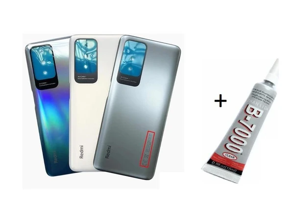 REDMİ 10 2022 Arka Batarya Pil Kapağı SİYAH (B7000 ürün görseli 1