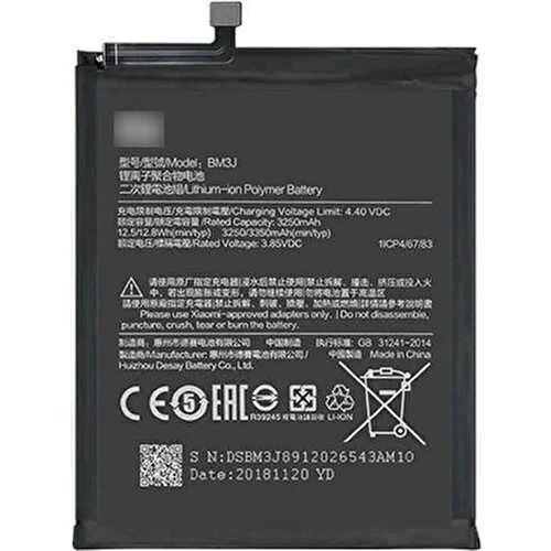 Mi 8 Lite Uyumlu Batarya (BM3J) - Resim 5