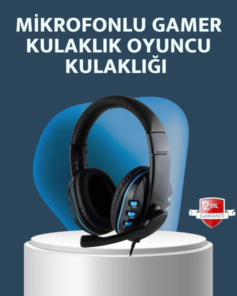 Stereo Mikrofonlu Kablolu Oyun Kulaklığı – Konforlu Ve Net Ses İletimi ürün görseli 1