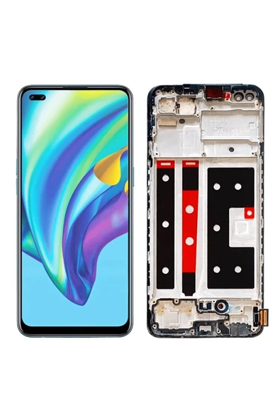 Reno 4 Lite Ekran Dokunmatik Çıtalı SRV (Siyah) ürün görseli 1