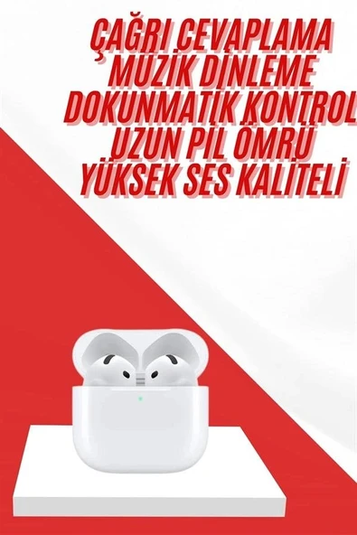 4.nesil Bluetooth Kulaklık Yüksek Ses Kaliteli Dokunmatik Kontrol Özellikli ürün görseli 1