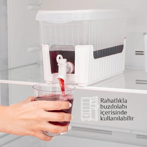 Su ve Meşrubat Sebili - Buzdolabı Uyumlu - Musluklu - Kapaklı ürün görseli 1