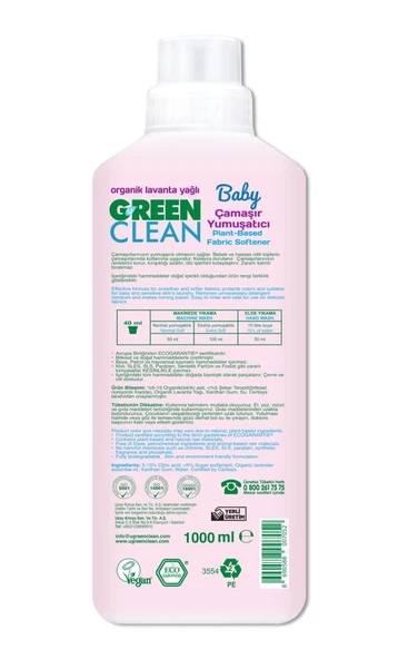 Baby Bitkisel Çamaşır Yumuşatıcı 1000 ml - Resim 2