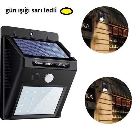 Hareket Sensörlü Güneş Enerjili Lamba ürün görseli 1