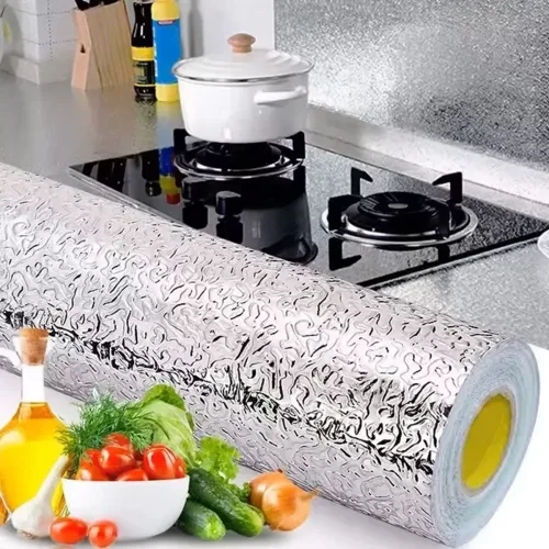 Yapışkanlı Mutfak Folyo Gümüş 40 cm x 10 m ürün görseli 1