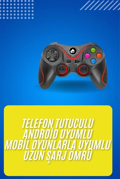 Kablosuz Oyun Kolu Bluetooth Joystick Gamepad Android Uyumlu - Resim 2