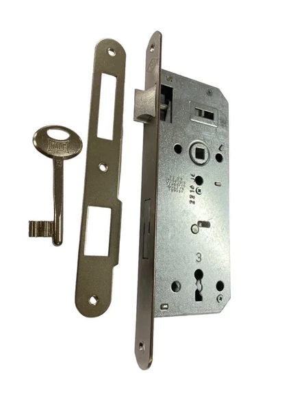 Kale Oval 151 R 40 mm Nikel Oda Kapı Kilidi ürün görseli 1