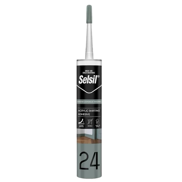 Selsil 24 Strafor Süpürgelik Yapıştırıcı 500 gr ürün görseli 1