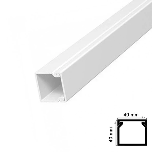 Kablo Kanalı 40x40 mm 2 Metre ürün görseli 1