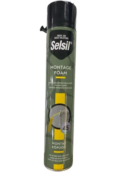 Selsil Tam Dolum Poliüratan Montaj Köpüğü 845 gr ürün görseli 1