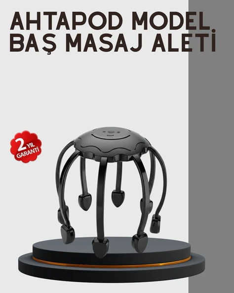 Çok Noktalı Elektrikli Kafa Masaj Cihazı 3 Modlu Rahatlatıcı Masaj ürün görseli 1