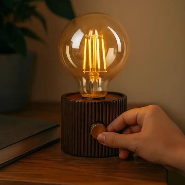 Şarjlı Dekoratif Masa Lambası - Kademesiz Dimmer - Type-C Bağlantılı ürün görseli 1