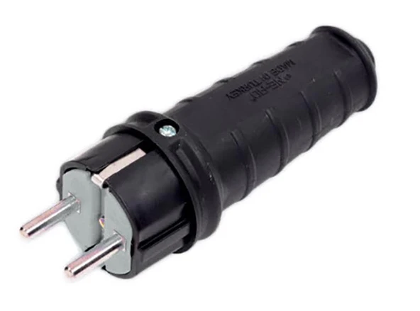 Kauçuk 1 X 16 A Topraklı Erkek Fiş 220V ürün görseli 1