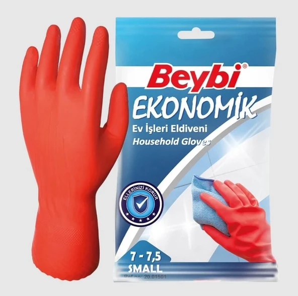 Beybi Ekonomik Lastik Eldiven No: 7 - 7,5 ürün görseli 1