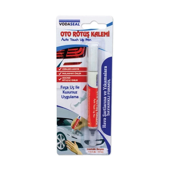 Vodaseal Oto Rötuş Kalemi Metalik Beyaz 5 ml ürün görseli 1