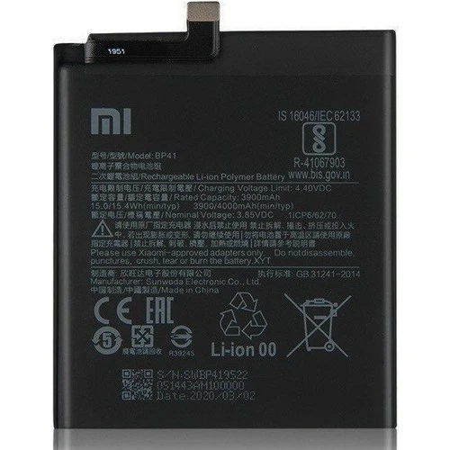 Mi 9T (BP41)  Batarya Pil 4000 mAh - Resim 2