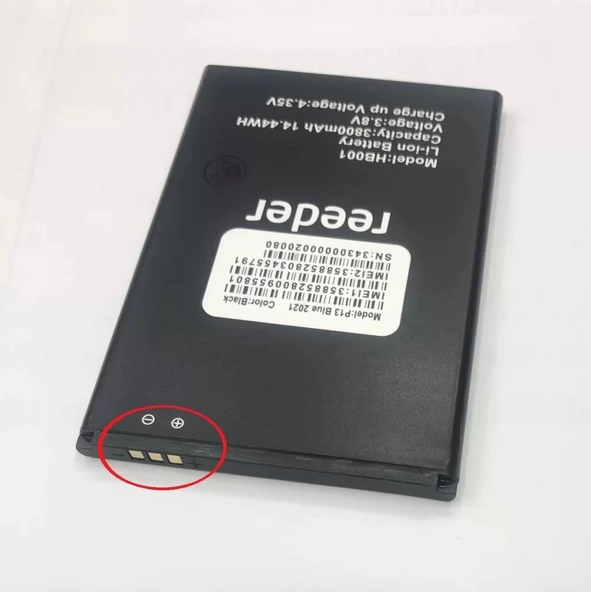 Reeder P13 Blue 2022 Batarya Pil (Güçlendirilmiş) ürün görseli 1