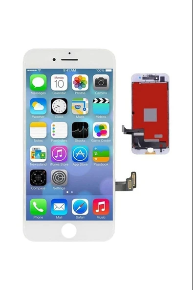 Iphone 7 Lcd Ekran Beyaz A Kalite - Resim 3