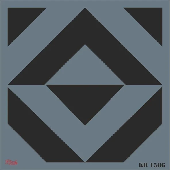 Rich KR 1506 Fayans Stencil 30X30 cm ürün görseli 1