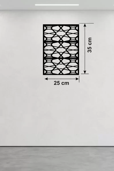 Geometrik Soyut Tasarım Ahşap Duvar Tablosu - 25x35 cm Lazer Kesim Modern Pano ürün görseli 1