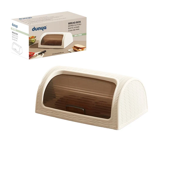 KAR BEYAZ EKMEK DOLABI KUTULU SÜRGÜLÜ KAPAK 420X274X180MM ürün görseli 1