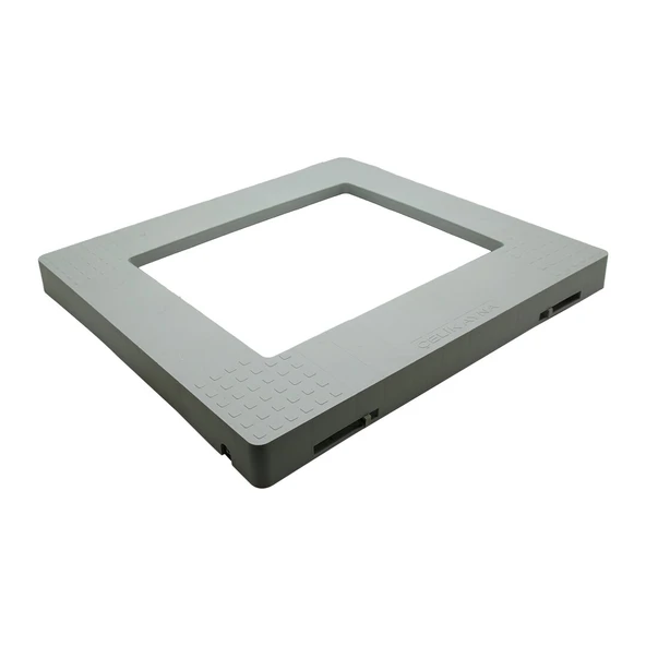 FRENLİ GRİ PLASTİK ÇEKSÜR 54x60x5 cm - Resim 2